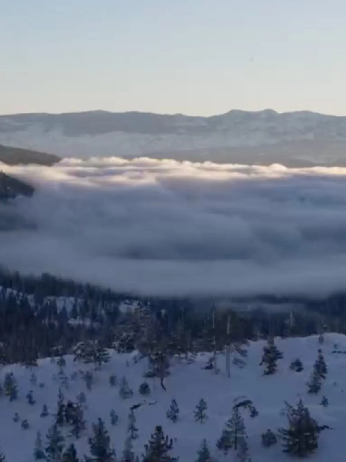 Scenic photo of Donner lake on Donner Summit